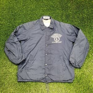 Vintage 80s Champion Coach Jacket Large 23x28 Baggy Wisconsin